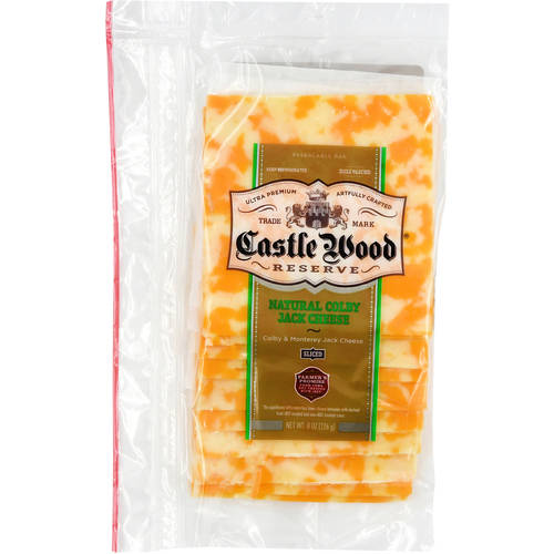 Castle Wood Reserve, Sliced Colby Jack Cheese