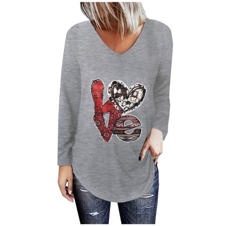Sentmoom Oversized Graphic Tees for Women   Lightweight Fitted Blouses Long-Sleeves V-neck Relaxed T-Shirt Solid Trendy Shirts Keyhole Tees Comfy Regu