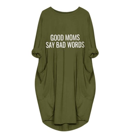 Usupdd Fall Dresses for Women 6563 Womens Jumper Ladies Oversized Baggy Long Sleeve Pocket Pullover Mini Dress WBB221007-4542