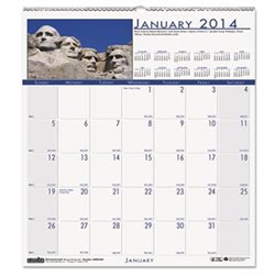House of Doolittle 3439 National Monuments Monthly Wall Calendar, 12 X 12, 2014