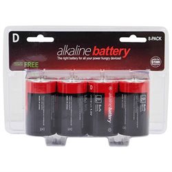 Monoprice D Alkaline Battery 8-pack