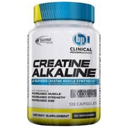 Bpi Sports - Creatine Alkaline - Ph Buffered Creatine Muscle Synthesis - 120 Capsules