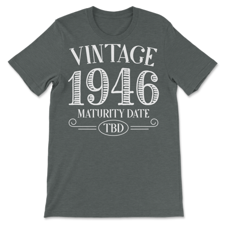 Born in Year 1946 Vintage Shirt - Maturity TBD