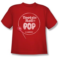 Tootsie Roll Chocolate Candy Tootsie Roll Pop Logo Youth T-shirt Tee