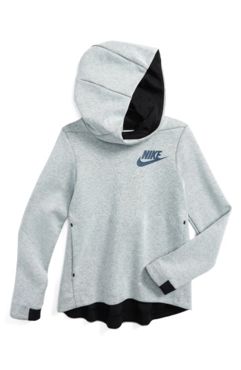 Girl's Nike Tech Fleece Hoodie, Size M (10-12) - Blue