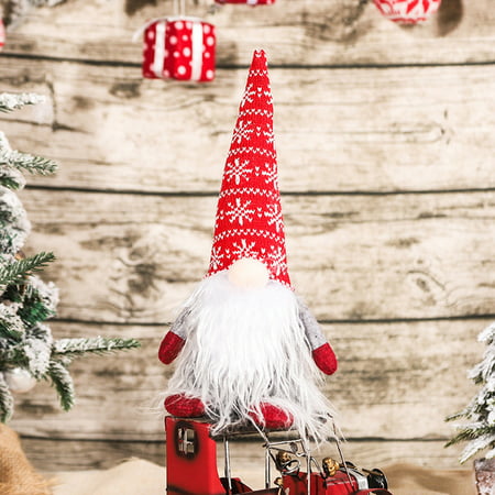 Usupdd Christmas Rudolph Pendant Christmas Goblin Dwarf Faceless Doll Decoration Gnome Ornaments WAA220811-7287