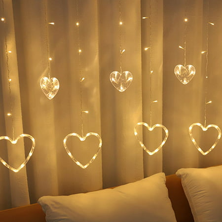 2022 Newest Heart Shape Curtain Light LED Light String Light Decoration LED Lamp Love Curtain Lamp LJ-C#9657 Heart Shape Curtain