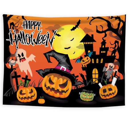 Hpory Halloween Empty Print Tapestry #XQDA-6858 70*100(Brushed)
