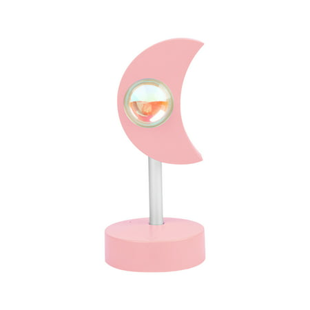 Usupdd Night Light Projector USB LED Lamp 180 Degree Rotation Rainbow Projection Lamp Romant Usupdd WANG220811-6990