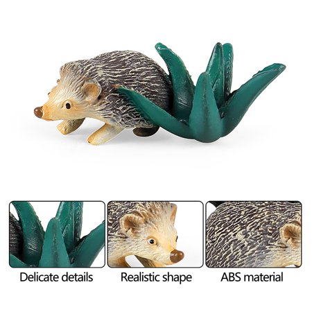 Usupdd Soft Glue Cute Hedgehog Forest Animal Model Home Decoration Ornaments Gifts for Children Colorful Simulation Suit Model WAA220811-4962