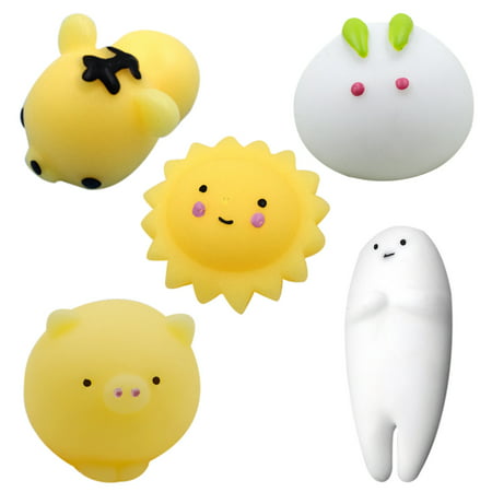 Usupdd 5Pack Cute Animal Toys Stress Relief Set Slow Rising Fidget Toys for Kids Adults WLL220810-9598