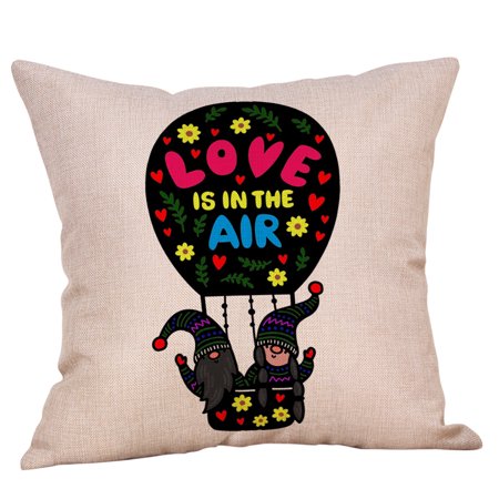 Usupdd New Valentine S Ornaments Faceless Doll Pillow Covers Santa Claus Pattern Pillowcase Usupdd WBB220817-6504