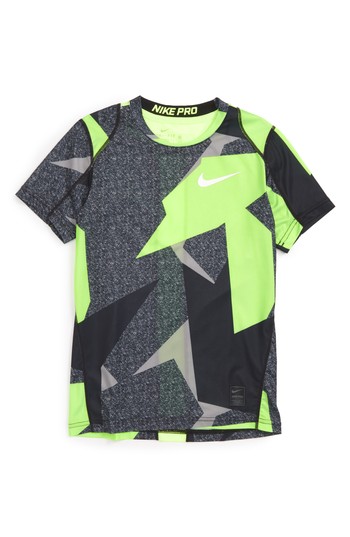 Boy's Nike Pro Cool Fitted T-shirt, Size M (10-12) - Orange