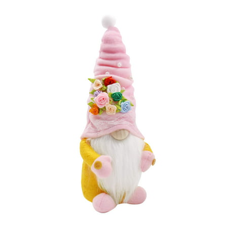 FengLS Spring Flowers Dwarf Gnome Easter Mother S Day Gnomes Gift Home Decoration 09-Kitchen-12A#9862 Home Kitchen MYFSpring Flowers Dwarf