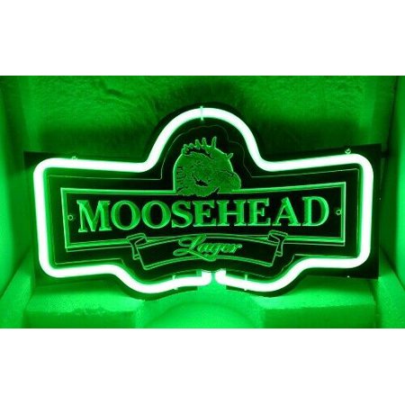Queen Sense 14  Moosehead Lager Beer 3D Carved Neon Sign Acrylic Man Cave Handmade Neon Light 114MLBL3D