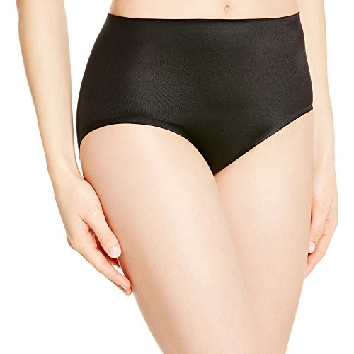 Flexees Women's Comfort Devotion Brief, Black, X-large/16