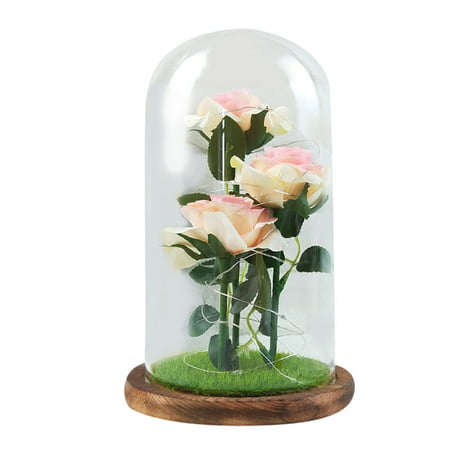 DDgui New Upgraded Mother S Day Romantic Glass Rose Decoration Home Furnishing Holiday Gifts DDgui LBB220922-6505