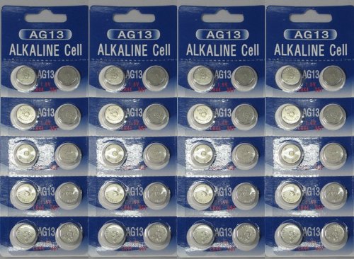 40 X AG13 Alkaline Cell BUG-Compatible Batteries