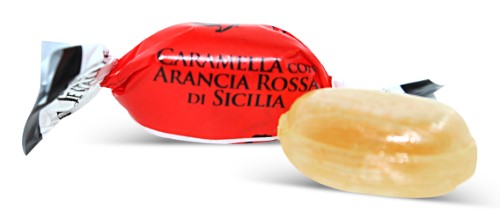 Serra, Sicilian Blood orange Filled Candy (Ripiene Arance Rosse Sicilia IGP) (2.200 Lbs)