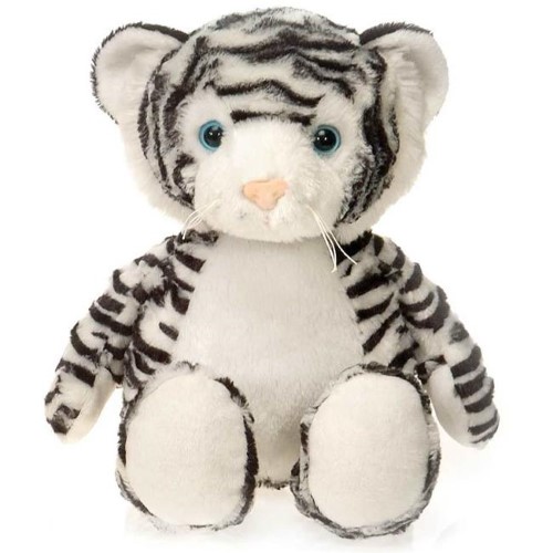 Ddi 1946944 15 in. Cuddle Promo Bean Bag, White Tiger - Case of 18