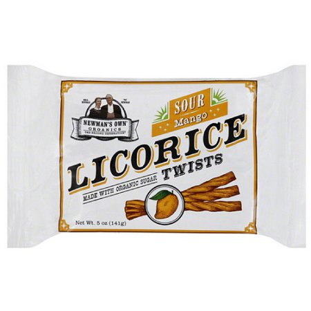 Newman's Own Organics Sour Mango Licorice Twists, 5 Oz, (pack of 15)