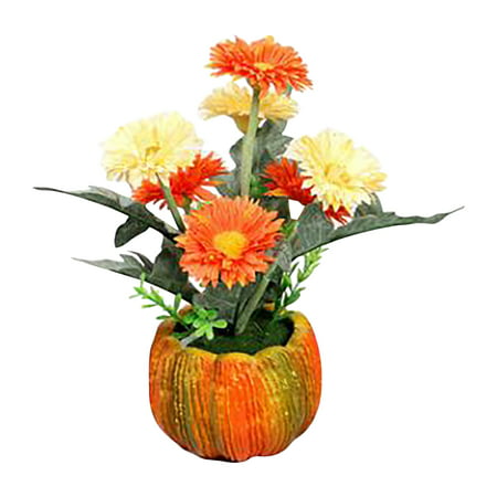 Chrysanthemum Pot Simulation Pumpkin Pot Decoration Home Decoration - 2022 New Toys Chrysanthemum Pot Simulation A812#1136