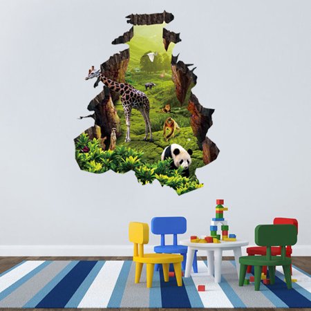 FengLS DIY 3D Wall Stickers Removable Kids Nursery Home Decor Mural Art Decal 09-Kitchen-12A#41119 Home Kitchen MYFDIY 3D Wall