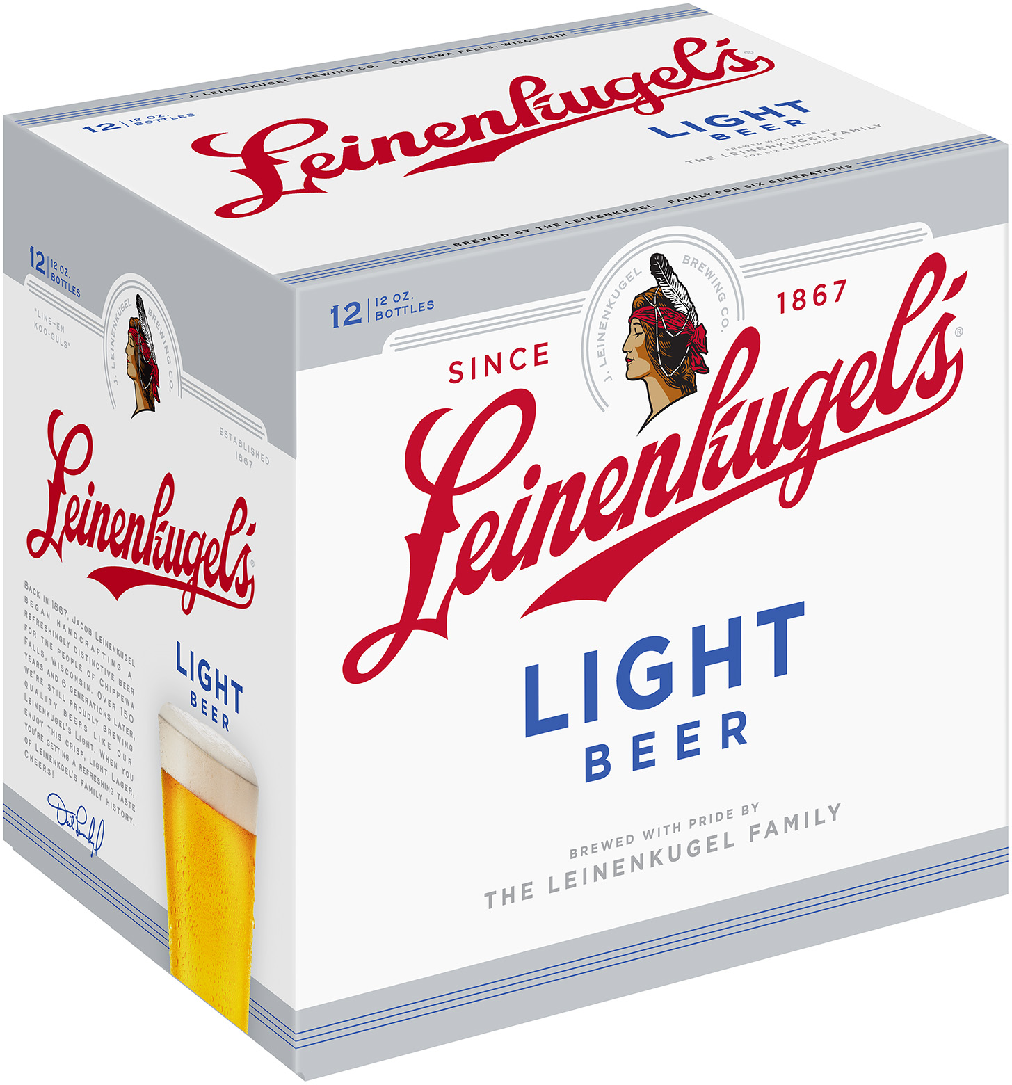 Leinenkugel's Light Lager Beer, 12 Pack, 12 Fl. Oz. Bottles, 4.2% ABV
