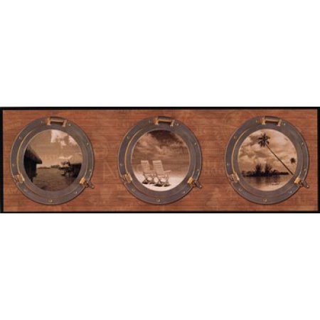 Portholes to the World Poster Print by Trisha Richardson (36 X 12)