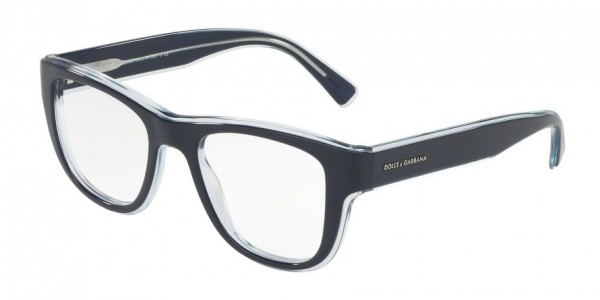 Dolce & Gabbana and Glasses Frames DG 3252 3048 Top Blue on Transparent Azure Mens 51mm - One Size