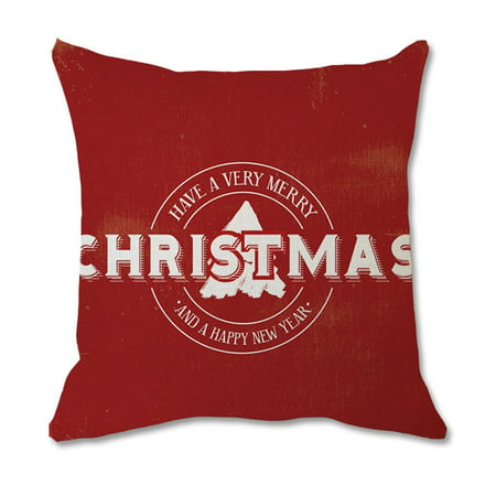 Usupdd New Christmas Cotton Linen Throw Pillow Case Cushion Cover Home Sofa Decor Usupdd WBB220817-3252