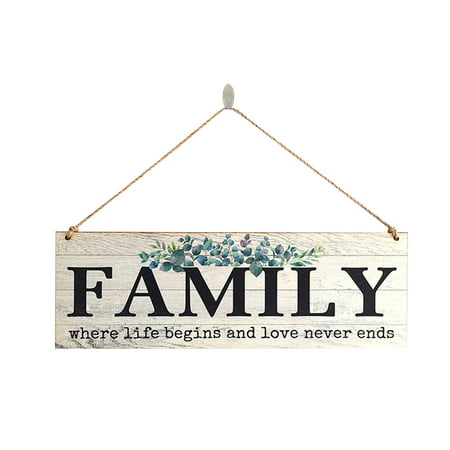 FengLS Wooden Square Hanging Home Wall Decor Hanging Tag Home Wall Decoration 09-Decor-10A#8835 Ideal Gift Wooden Square Hanging