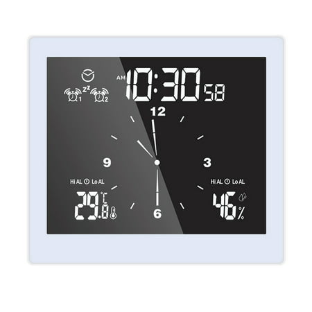 Usupdd New Multifunctional Bathroom Clock Creative Timer Alarm Clock Thermometer Hygrometer Usupdd WAA220817-8532