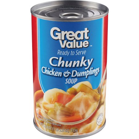 Great Value, Chunky Chicken & Dumpings Soup Image