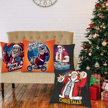 4PC Christmas Series Pillowcase Washable Non-Fading Sofa Cushion - 2022 New 4PC Christmas Series 812-B#4807