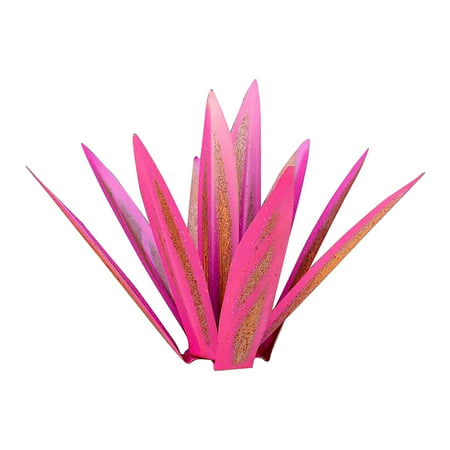 25“ Metal Art Tequila Rustic Sculpture Garden Yard Sculpture Home Decor 9 Leaves SA9