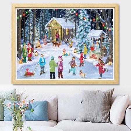 Christmas Angel Rotating Sculpture Train Decorations Paste Window Paste Stickers - 2022 New Christmas Angel Rotating 812EE-#4722