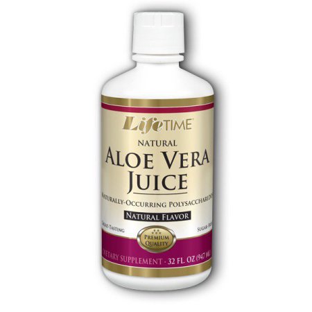 Aloe Vera Juice Natural Flavor Lifetime 32 Oz Liquid
