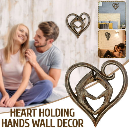 DDgui New Upgraded Heart Holding Hands Wall Decorative Art Handicraft Wall Decoration DDgui LBB220922-4890