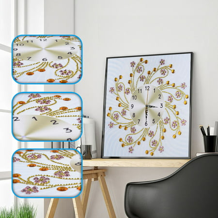 Diamond Painting Clock Kits 5D Diamond Painting Wall Clock Art Craft DIY - 2022 New Toys Diamond Painting Clock a-a#6317
