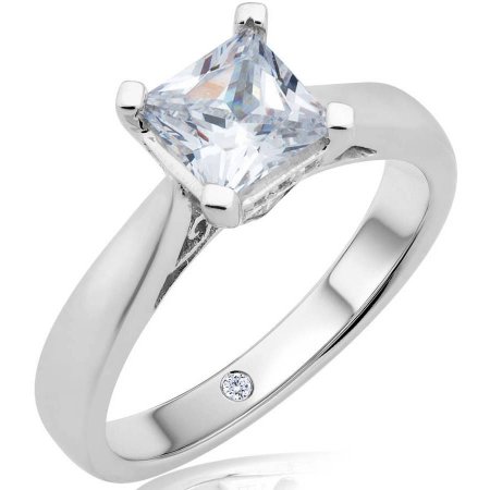 1-3/4 Carat T.W. Certified Princess Diamond 14kt Gold Solitaire Ring