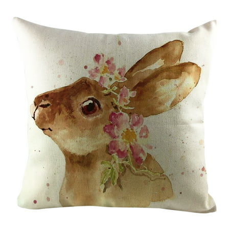 MIANHT Easter Day Pillow Cover Sofa Cover Cushion Cover Custom Home Decoration - 2022 Easter Day Pillow O-#4875
