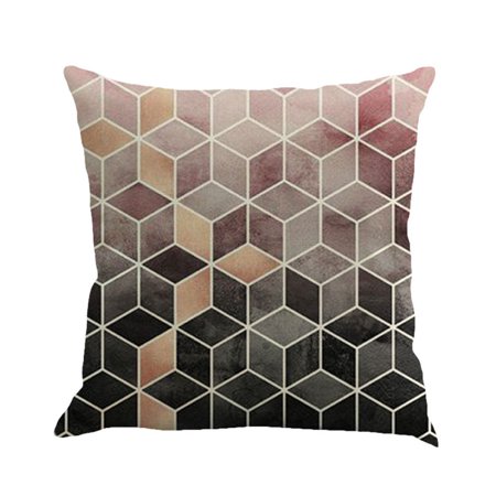 Geometry Painting Linen Cushion Cover Throw Pillow Case Sofa Home Decor F A18-Z#12989 2022 Newest Geometry Painting Linen