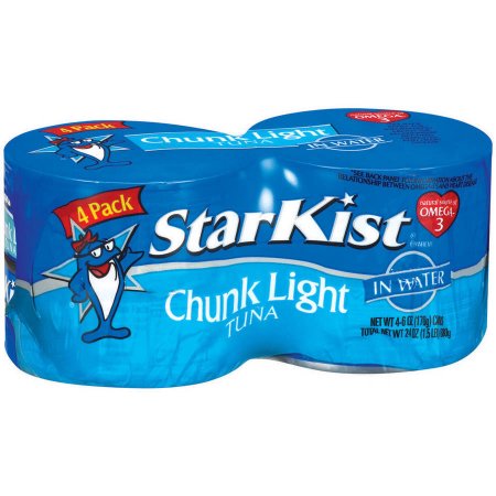 Starkist Chunk Light Tuna in Water, 6 Oz, 4 Count