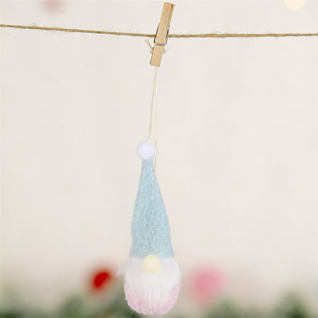 FengLS Christmas Decoration Hat Hanging Leg No Face Doll Room Decoration Decor 09-Home MM-19A#34311 Home MYFChristmas Decoration Hat