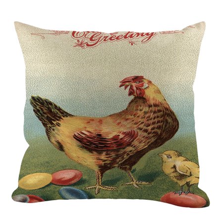 MIANHT Easter Day Pillow Cover Sofa Cover Cushion Cover Custom Home Decoration - 2022 Easter Day Pillow O-#4962