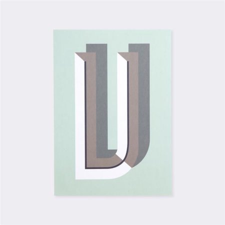 Ferm Living 6051 Recycled Paper Posters - Bau Deco Poster - V