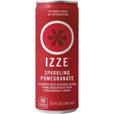 Izze Sparkling Pomegranate Juice Beverage, 8.4 Fl Oz, 4 Pack