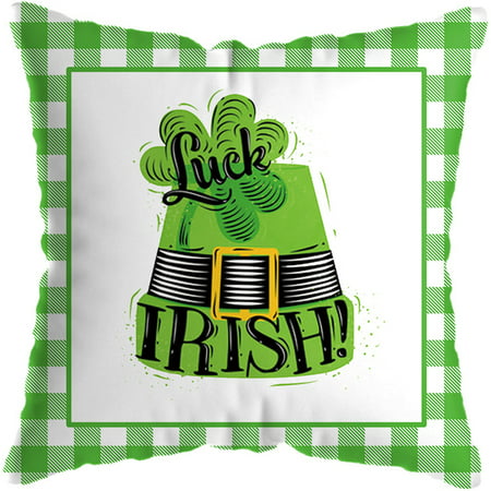St. Patrick S Day Short Plush Cushion Cover Throw Pillow Cover Sofa Home Decor 08HWC15A#5999 2022 the Hot St. Patrick S Day