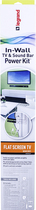 Legrand - Wiremold in-Wall Soundbar, Flat Screen TV Power, and Cable Concealment Grommet Kit - White